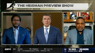 ESPN breaks down Heisman contenders entering Week 9: 1 Julian Sayin, 2 Ty Simpson, 3 Diego Pavia...