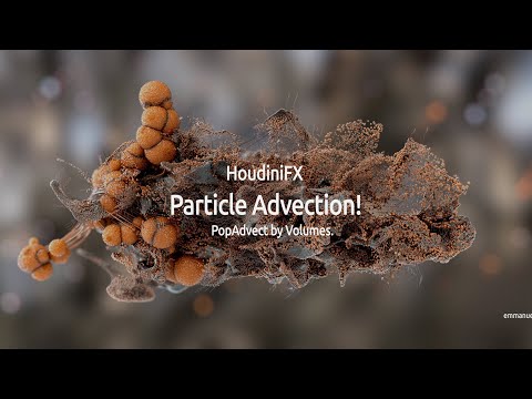 Particle Advection effects in Houdini