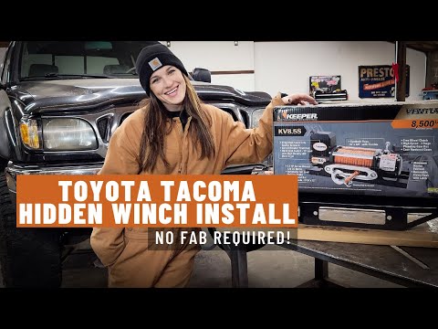Hidden Winch Install on a 2004 Toyota Tacoma (& Snow Wheeling!)