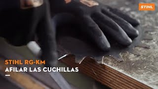 STIHL Cómo afilar las cuchillas del cortador de maleza RG-KM anuncio