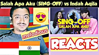 Download lagu ILIR 7 - Salah Apa Aku vs Indah Aqila | INDIAN Reaction | Entah Apa Yang Merasukimu (SING-OFF) mp3