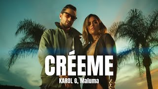 KAROL G, Maluma - Créeme (Letra/Lyrics)