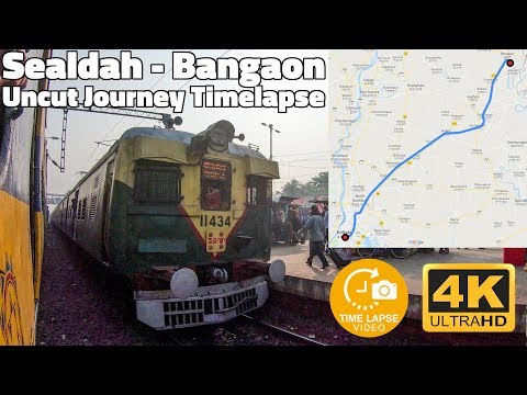 Sealdah to Bangaon Jn Uncut HyperLapse | Kolkata Suburban GoPro Hero 7 TimeLapses
