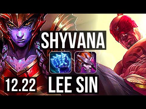 SHYVANA vs LEE SIN (JNG) | 8/1/7, Legendary, 300+ games | EUW Master | 12.22