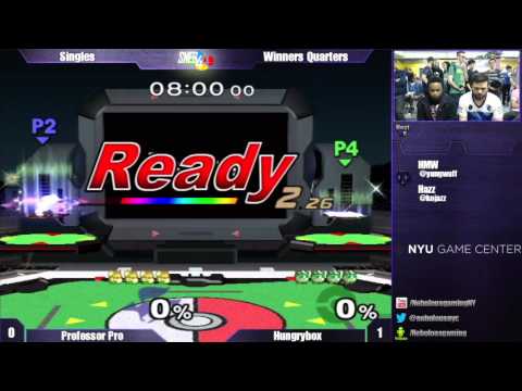 Super Nebulous 4 Quarters - Professor Pro (Fox) vs Hungrybox (Jigglypuff)