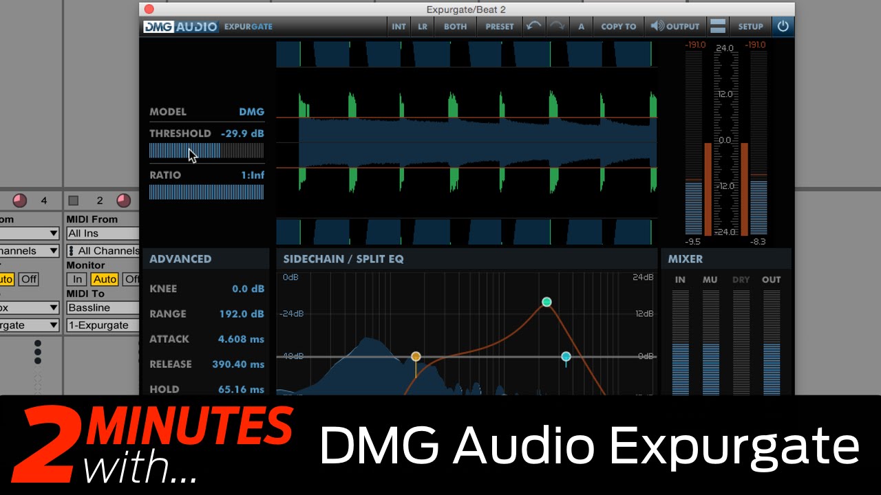 DMG Audio Expurgate VST/AU plugin in action - YouTube