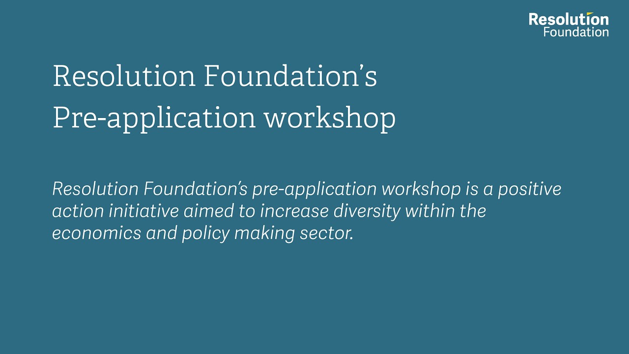 Pre-application workshop