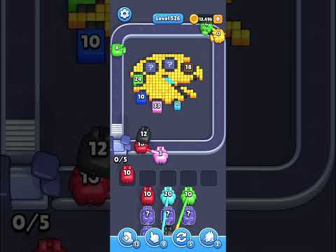 Pixel Flow Level 525 Walkthrough - Medium Difficulty Puzzle Solution