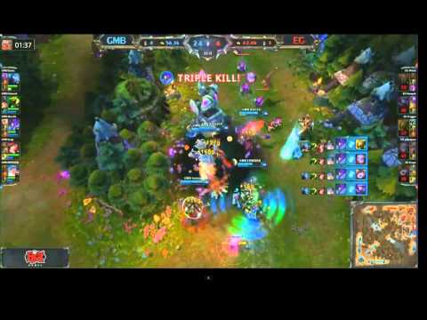 GMB VS EG LCS ALEX ICH KHAZIX PENTAKILL!!!!League Of Legends