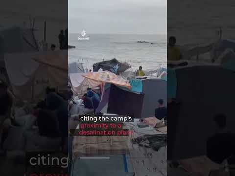 Migrant children protest after police clear beach camp in Ceuta