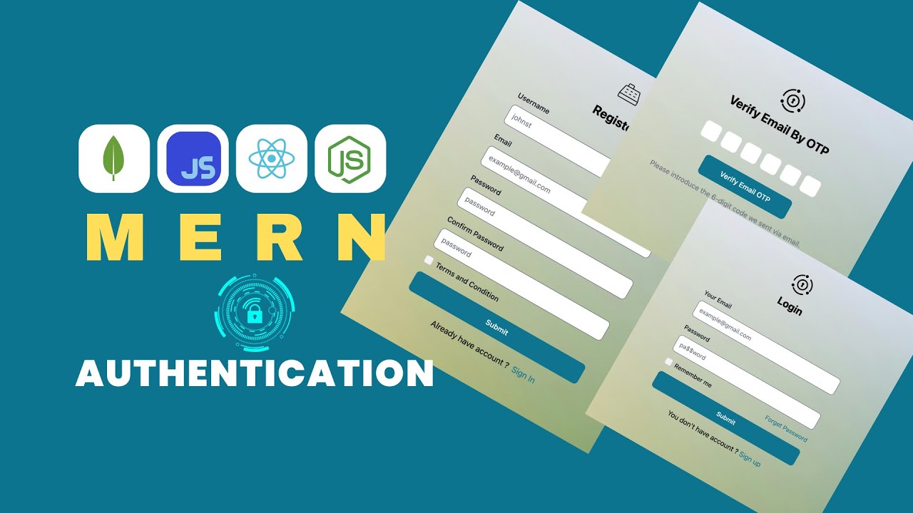 MERN Stack Authentication System (Part 1) | Secure Login & Signup, OTP Verification, JWT Auth