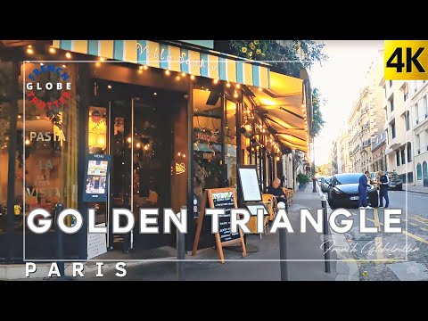 PARIS 8-16th arrondissement🇫🇷Golden Triangle Most Expensive Luxury Streets Walking Tour 4K