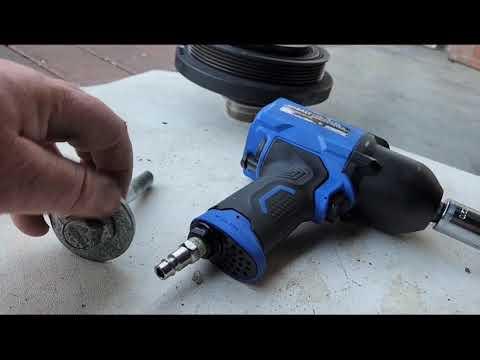 crank pulley / harmonic damper removal / replacement 6.4L hemi, 2018 challenger scat pack