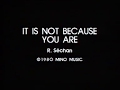 Renaud - IT IS NOT BECAUSE YOU ARE - karaoké version