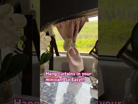 Gardinenstangen in Ihrem Minivan aufhängen! Schnell & einfach!!! #automobil #alleinreisen #minivan