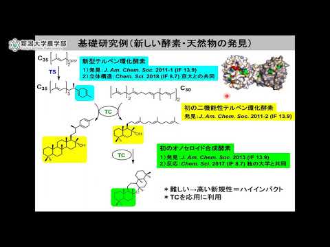 【農学部 応用生命科学プログラム】研究紹介「生物有機化学研究室の紹介」