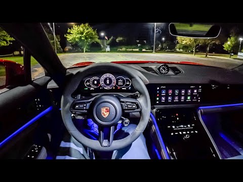 2025 Porsche Panamera GTS - POV Night Drive (Binaural Audio)