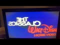 Walt Disney The Classics VHS Logo Mid 80 S 90 S