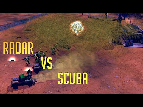 RaDaR (usa) vs sCuBa (stealth) | Close Game on Lagoon | Generals Zero Hour