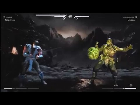 MKXL Unbreakable Sub-Zero VS Nimble Reptile, Cyber Sub-Zero, Sektor