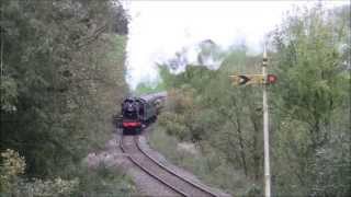 preview picture of video 'Ivatt 2-6-0 BR No 46447   Re enters Service After 48 Years   East Somerset Railway'