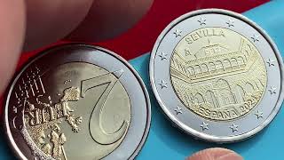 Download the video "2 euro coins France Spain 2024"
