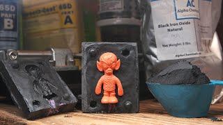 An injection mold made from RESIN and METAL powder.