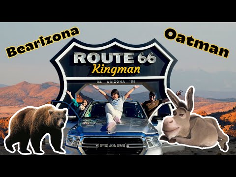 URSO DE PERTINHO! 🐻🚗 Aventuras no Bearizona + viajamos pela Route 66 e Cidade do Velho Oeste!