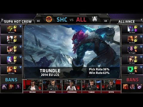 SUPA HOT CREW vs Alliance | Season 4 EU LCS Spring split 2014 W8D1 G4 | SHC vs ALL Full game HD