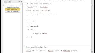 Writing the Stormlight Archive volume 2 Rysn interlude: Prewriting