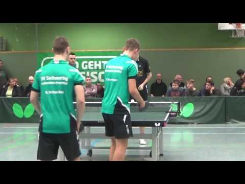 Neumann Manz Hornbogen vs Guman Buettner 3 Regionalliga Tischtennis SaRi Hohenstein vs Effeltrich 20
