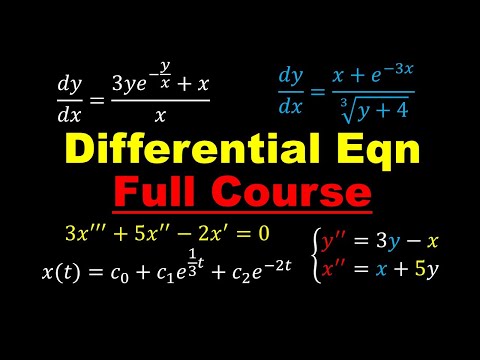 Differential Equations - Full Review Course | Online Crash Course