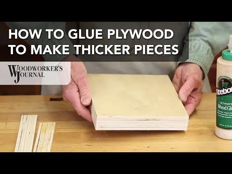How to laminate plywood to create thicker pieces