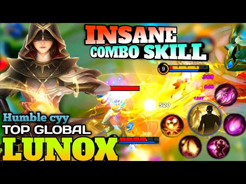 Lunox Insane Magic Damage Combo Skill | Top Global Lunox Gold Lane Build by Humble cyy ~ MLBB