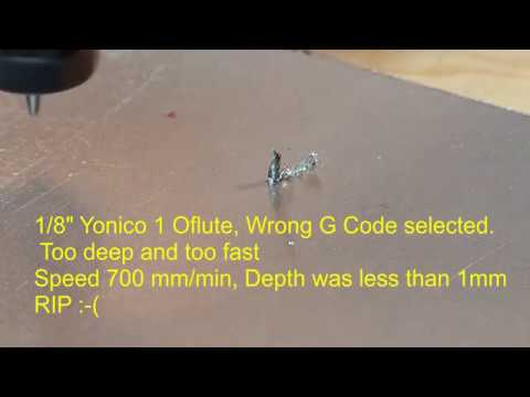 Feeds Speeds Bit Break with a sheet of unknown Aluminum