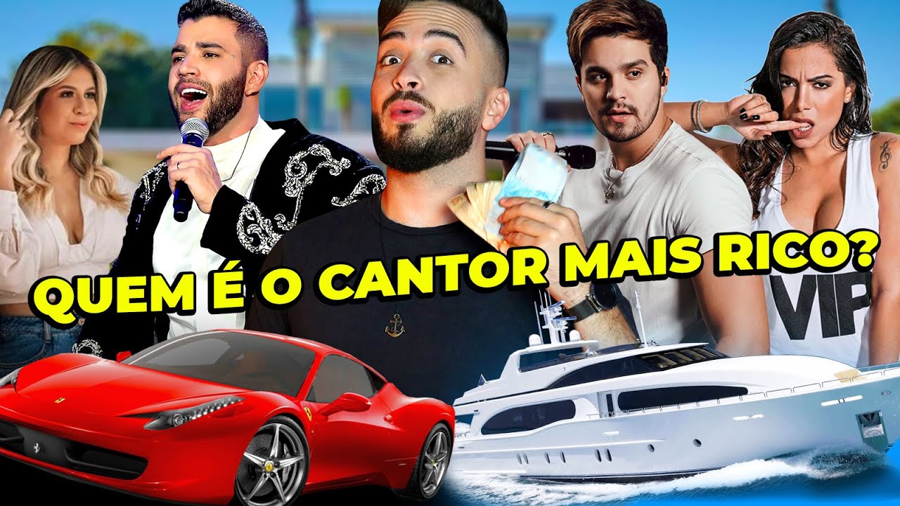 TOP 10 CANTORES MAIS RICOS DO BRASIL