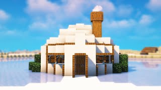 Minecraft Igloo Tutorial - How to Build a Small Igloo in Minecraft 1.20+