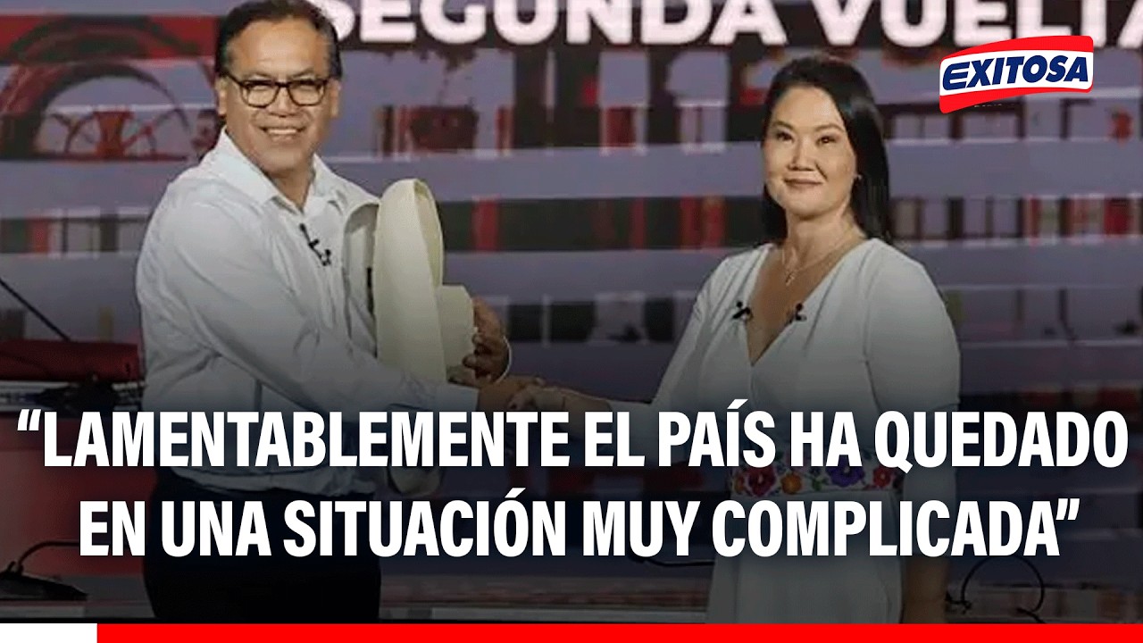 🔴🔵 Segunda vuelta ha dejado en una situación complicada al país, señala analista