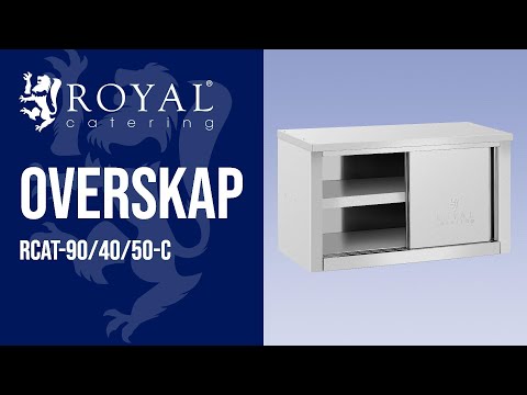 video - Overskap - 900 x 400 x 500 mm - 60 kg bæreevne per rom - Royal Catering