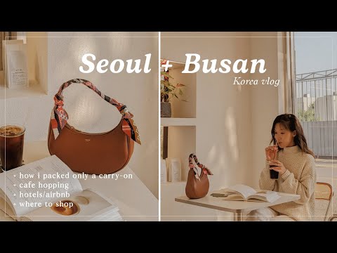 COREIA VLOG: pulando em cafés, onde fazer compras, como levei apenas uma bagagem de mão, Seul + Busan