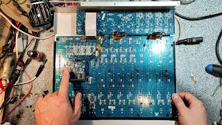 Video thumbnail for Микшерный пульт behringer ub1222fx-pro микшер, поверхностный обзор, ремонт блока питания. by Dima34