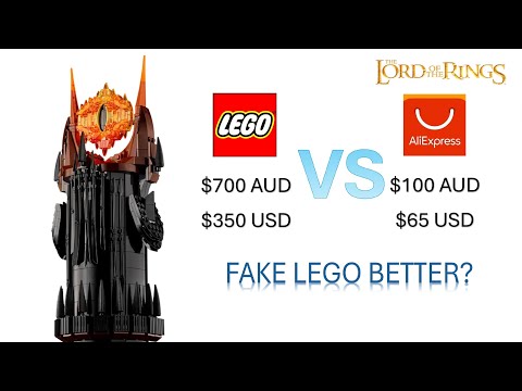 Don't buy LEGO? AliExpress vs Lego Barad Dur 10333 The Lord of the Rings