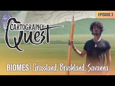 Plains, Grasslands & Savannas for Map Drawing [Cartography Quest! Ep. 3]