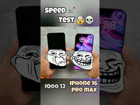 Iqoo 13 vs iPhone 16 pro Max  speed 🚀 test 🤯#iqoo13# IQOO 13#iqoo13