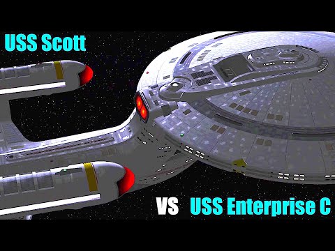 USS Scott VS USS Enterprise C Ambassador Class - Star Trek Ship Battles - Bridge Commander