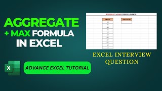 Download the video "AGGREGATE + MAX Formula in Excel | ADVANCED EXCEL |"