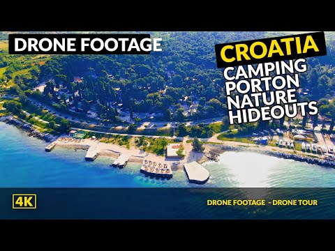 Camping Porton Nature Hideouts - Rovinj Croatia Drone footage
