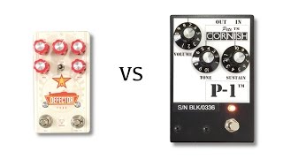 Video thumbnail for Foxpedal Defector Fuzz vs Pete Cornish P-1 by shnobel