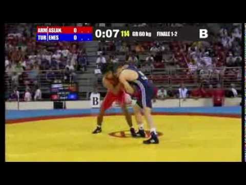 Finale 1-2 Greco-Roman 60 Kg (ARM) Karen ASLANYAN vs (TUR) Basar ENES