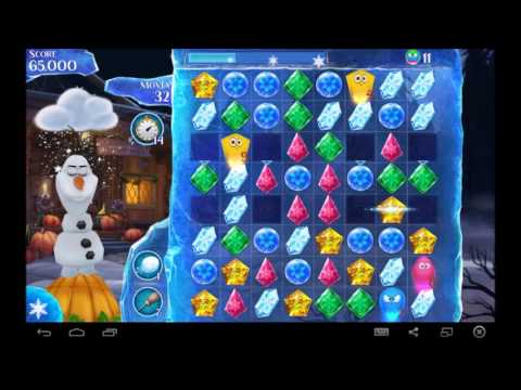 Frozen Free Fall  Summer Level 34 - Disney’s #1 puzzle game - New update